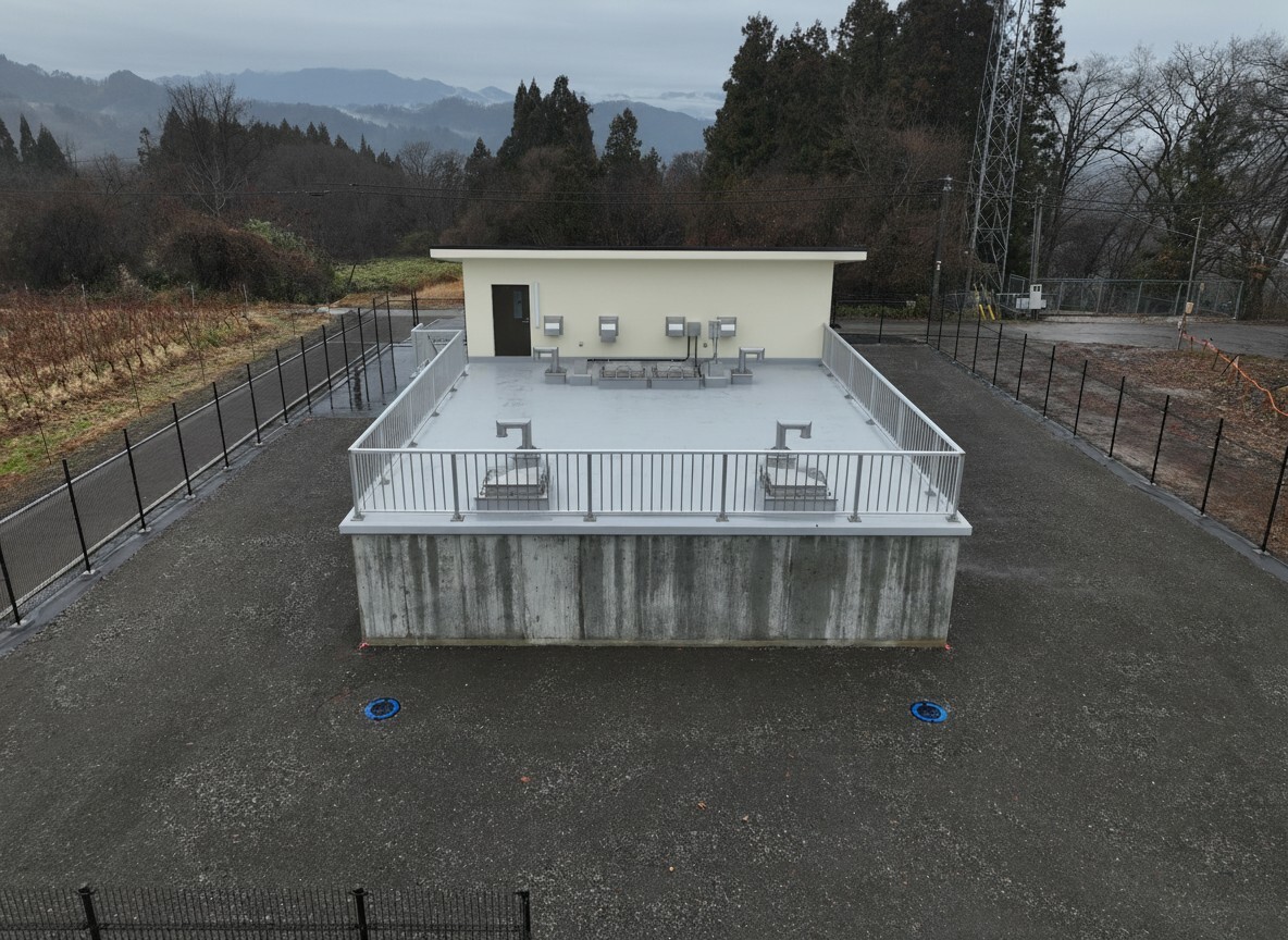 国補 信州新町鹿道･日名水系統合配水池(土木)新設工事