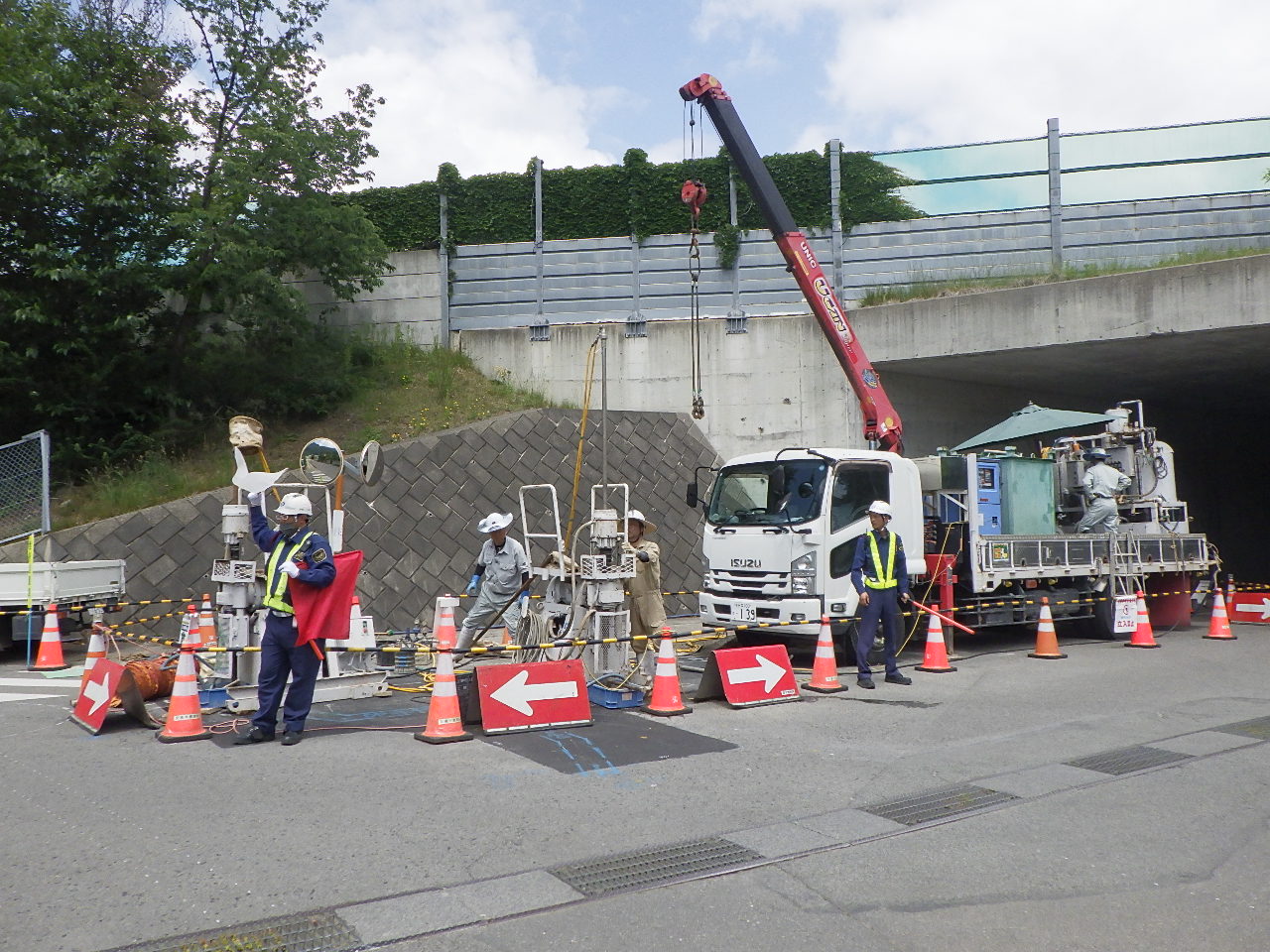 仮称)若穂スマートIC関連下水道工事