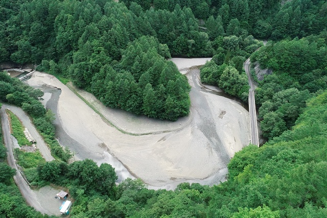 奥裾花ダム　河川維持工事