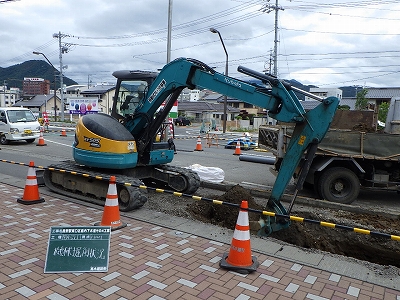 長野駅東口区画整理事業　栗田屋島線道路築造工事