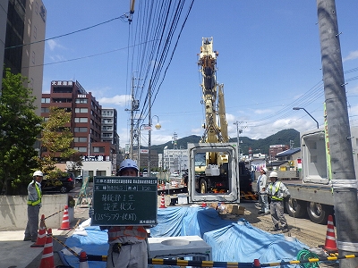 長野駅東口区画整理事業　栗田屋島線道路築造工事