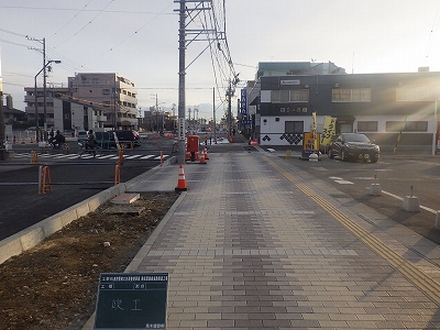 長野駅東口区画整理事業　栗田屋島線道路築造工事