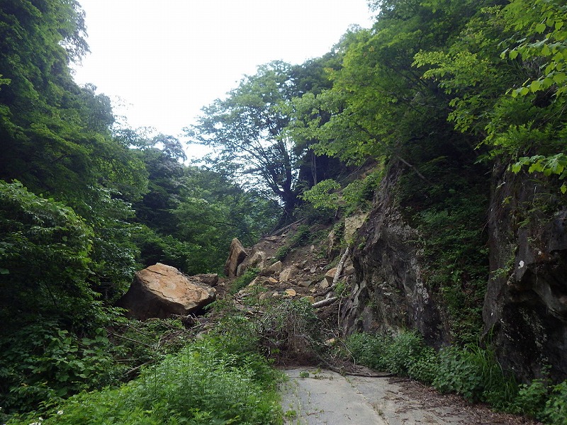 災害復旧工事村道12号線小川村楮畑